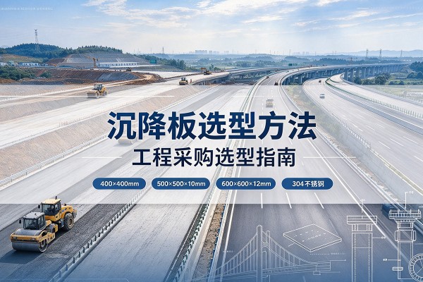张家川沉降板选择方法