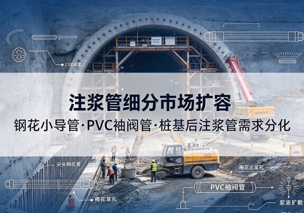 张家川注浆管细分市场扩容，隧道钢花小导管、PVC 袖阀管、桩基后注浆管需求分化